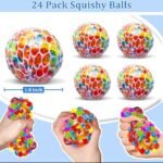 Pack of 3 Mesh Squishy Stress Balls | Grape Squeeze Slime Balls | Anti-Stress Vent Toys for Kids & Adults - Image 8