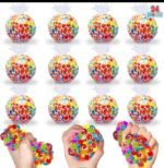 Pack of 3 Mesh Squishy Stress Balls | Grape Squeeze Slime Balls | Anti-Stress Vent Toys for Kids & Adults - Image 7