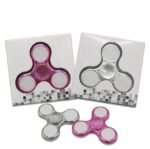 Pack of 3 Greenhome Rotating Finger Spinners with LED Light Effects | Changing Patterns Fidget Hand Spinners for Kids & Adults - Image 3