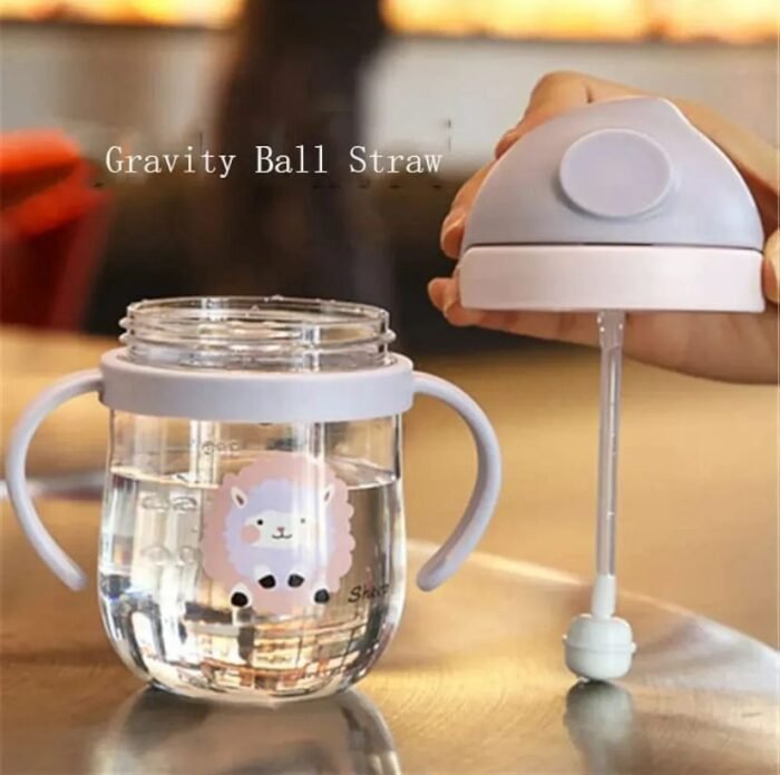 Cute Baby Sipper Cup with Straw & Handles | Leak-Proof Training Cup for Toddlers & Kids - Image 2