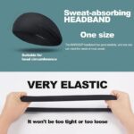 Workout Headbands for Men & Women – Solid Color Elastic Sport Hair Bands, Non-Slip Silicone Sweatbands for Yoga, Running, Gym & Fitness
