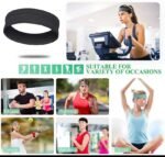 Workout Headbands for Men & Women – Solid Color Elastic Sport Hair Bands, Non-Slip Silicone Sweatbands for Yoga, Running, Gym & Fitness - Image 7