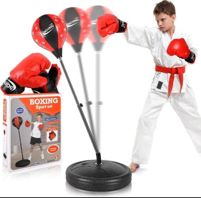Punching Bag for Kids with Boxing Gloves & Adjustable Stand – Inflatable Boxing Ball for Boys & Girls (Ages 3–10) – Costzon Height Adjustable Boxing Equipment with Gloves & Pump - Image 7