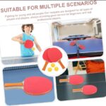 *Table Tennis Racket Set with 3 Balls – Ping Pong Paddle Kit for Indoor & Outdoor Play (2 Player Set)