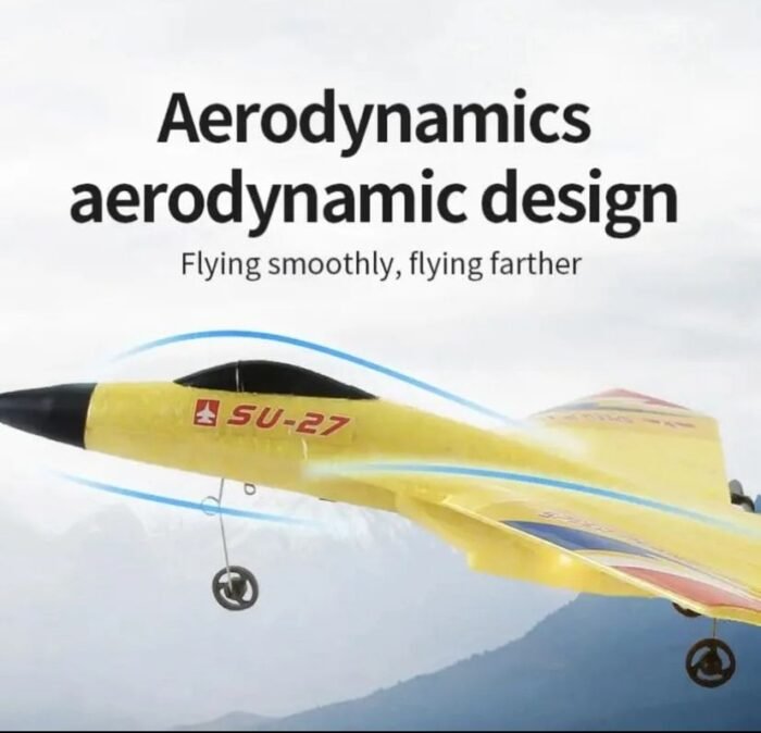 RC Flying Plane HW-33 Fighter Jet – 2.4GHz Remote Control Airplane with EPP Foam, Auto Balance Gyro, Easy to Fly Glider for Kids & Adults (Red, Blue, Yellow) - Image 7