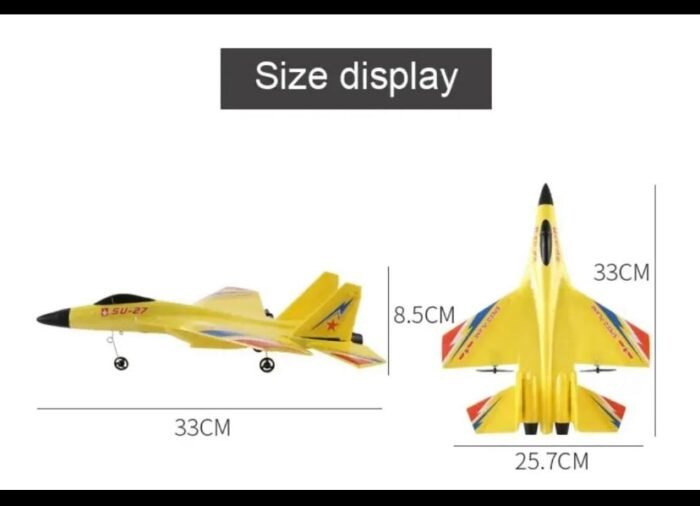 RC Flying Plane HW-33 Fighter Jet – 2.4GHz Remote Control Airplane with EPP Foam, Auto Balance Gyro, Easy to Fly Glider for Kids & Adults (Red, Blue, Yellow) - Image 8
