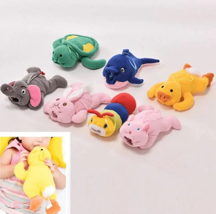 Character Baby Feeder Bottle Plush Pouch – Cute Cartoon Bottle Cover for Kids - Image 1