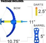 Fun Bow and Arrow Archery Play Set for Kids with soft bullets and safe arrows. Perfect outdoor and indoor shooting sports toy for boys and girls. - Image 5