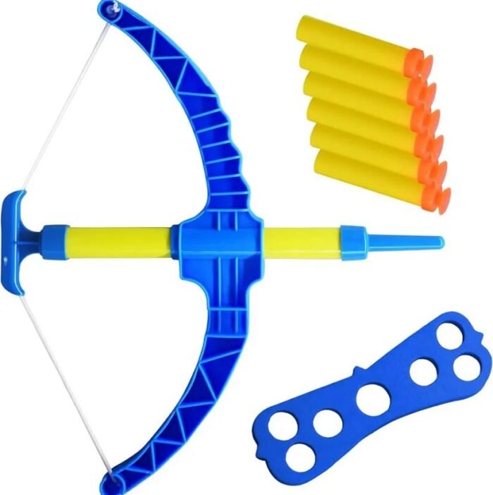 Fun Bow and Arrow Archery Play Set for Kids with soft bullets and safe arrows. Perfect outdoor and indoor shooting sports toy for boys and girls. - Image 1