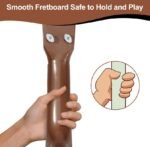 Buy 17 Inch Kids Ukulele Guitar with 4 strings, picks, and classical design. Perfect musical instrument toy for children’s learning, fun, and early music education. - Image 5