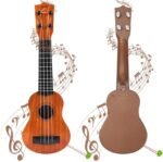 Buy 17 Inch Kids Ukulele Guitar with 4 strings, picks, and classical design. Perfect musical instrument toy for children’s learning, fun, and early music education. - Image 6