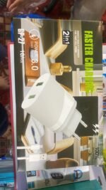 GP-27 Dual USB Travel Fast Charger | Quick Charge 3.0 | 2-in-1 Mobile Adapter (10 PCS Pack)