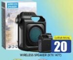 KTX-1477 Wireless Bluetooth Speaker 4 Inch with LED Light & Portable Handle