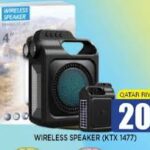 KTX-1477 Wireless Bluetooth Speaker 4 Inch with LED Light & Portable Handle