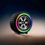 G2389 Tire Shape Wireless Bluetooth Speaker with LED Lighting & Rechargeable Battery - Image 2