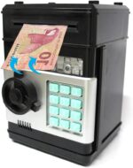 Kids ATM Piggy Bank – Electronic Money Safe Box with Password, Automatic Note Insertion, Coin Slot & LED Keypad - Image 3