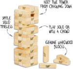 Premium Wooden Jenga Stacking Blocks Game – 54 Pcs Tower Building Game for Kids & Adults | Family Party Game | Wooden Block Stacking Toy - Image 3