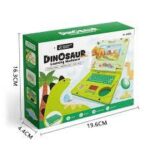 Dinosaur Learning Machine Laptop Toy – Educational Music Laptop for Kids Interactive Dinosaur Learning Laptop with music, lights, keyboard & stickers. Perfect educational toy for kids 3+. Fun learning & entertainment! - Image 3