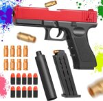 Soft Bullet Toy Gun for Kids – Black & Red Foam Blaster with Silencer, Cartridge Holder & Soft Elastic Bullets - Image 4