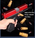Soft Bullet Toy Gun for Kids – Black & Red Foam Blaster with Silencer, Cartridge Holder & Soft Elastic Bullets - Image 3