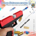 Soft Bullet Toy Gun for Kids – Black & Red Foam Blaster with Silencer, Cartridge Holder & Soft Elastic Bullets - Image 2