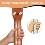 Kids Wooden Ukulele Toy – 17-Inch Mini Guitar with Adjustable Tuning Pegs & Real Strings | Musical Learning Instrument for Boys & Girls - Image 2