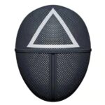 Squid Game Triangle Mask – Guard Mask with Mesh Design for Cosplay, Halloween, Parties & Reels