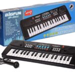 BigFun BF-430A1 Electronic Keyboard – 37 Keys, 8 Tones, 8 Rhythms, 6 Demo Songs, Microphone Included – Kids Musical Piano Toy