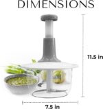 Hand Pat Chopper 2L with beater & lock - Image 4