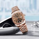 BUREI Men's Luxury Stainless Steel Watch - Timeless Elegance and Precision