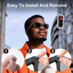 HiBloks LED Light Blocking Stickers Compatible with Ray-Ban Meta Gen 2 Wayfarer/Skyler/Headliner/Oakley Meta HSTN Accessories, Blackout LED Covers, Low-Tack Restickable - Image 5