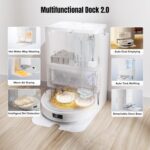 roborock Qrevo MaxV Robot Vacuum and Mop, FlexiArm Design, Hot Water Re-Wash & Re-Mop, Auto-Drying, Self-Emptying, 7000Pa Suction, Built-in Voice Assistant, Smart Obstacle Avoidance(Refurbished) - Image 4