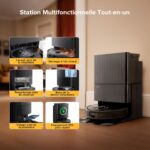 roborock Qrevo S5V Robot Vacuum Cleaner with Docking Station, 12,000 Pa Suction, FlexiArm Mops, Dual Anti-Tangle Function, Hot Air Dry, Obstacle Avoidance - Image 4