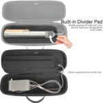 RAIACE Hard Storage Case Compatible with dyson Airstrait Straightener, Travel Carrying Bag. (case only). - Black(Black Lining) - Image 4