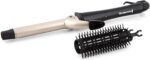 Remington Pro Curls Curling Iron, CI1019AU, 19mm Ceramic Barrel for Shiny Curls & Waves, Brush Sleeve Attachment to Create Volume, Heat Protection Stand, 30 Second Fast Heat Up - Image 2