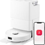 roborock Qrevo MaxV Robot Vacuum and Mop, FlexiArm Design, Hot Water Re-Wash & Re-Mop, Auto-Drying, Self-Emptying, 7000Pa Suction, Built-in Voice Assistant, Smart Obstacle Avoidance(Refurbished)