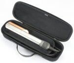 RAIACE Hard Storage Case Compatible with dyson Airstrait Straightener, Travel Carrying Bag. (case only). - Black(Black Lining)