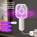 Portable UV Mosquito Killer Racket USB powered | Electric Bug Zapper Fly Swatter | 2-in-1 Mosquito Trap Lamp with Night Light | Indoor Outdoor Insect Killer Machine | Safe Indoor & Outdoor Electric Mosquito Repellent - Image 8