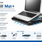 Targus Chill Mat+ Laptop Cooling Pad with Dual Fans & 4-Port USB 2.0 Hub – Adjustable Cooling Stand for Laptops