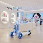 3 Wheel Kids Scooter with Cute Cartoon Character, Adjustable Handlebar and Wide Footboard