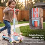 3 Wheel Kids Scooter with Adjustable Handlebar, Colorful LED Wheels and Anti-Slip Footboard - Image 4